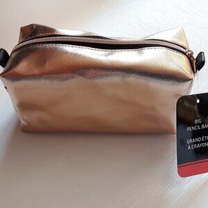 Rose Gold Pencil Bag Makeup pouch Purse Organizer